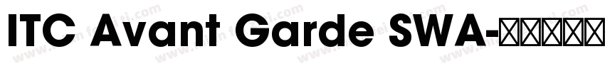ITC Avant Garde SWA字体转换